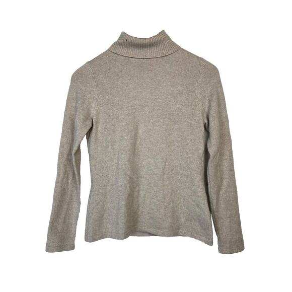 LORD & TAYLOR Women’s SZ P-Petite Two Ply Cashmere Turtle Neck Pullover Sweater - Picture 1 of 5